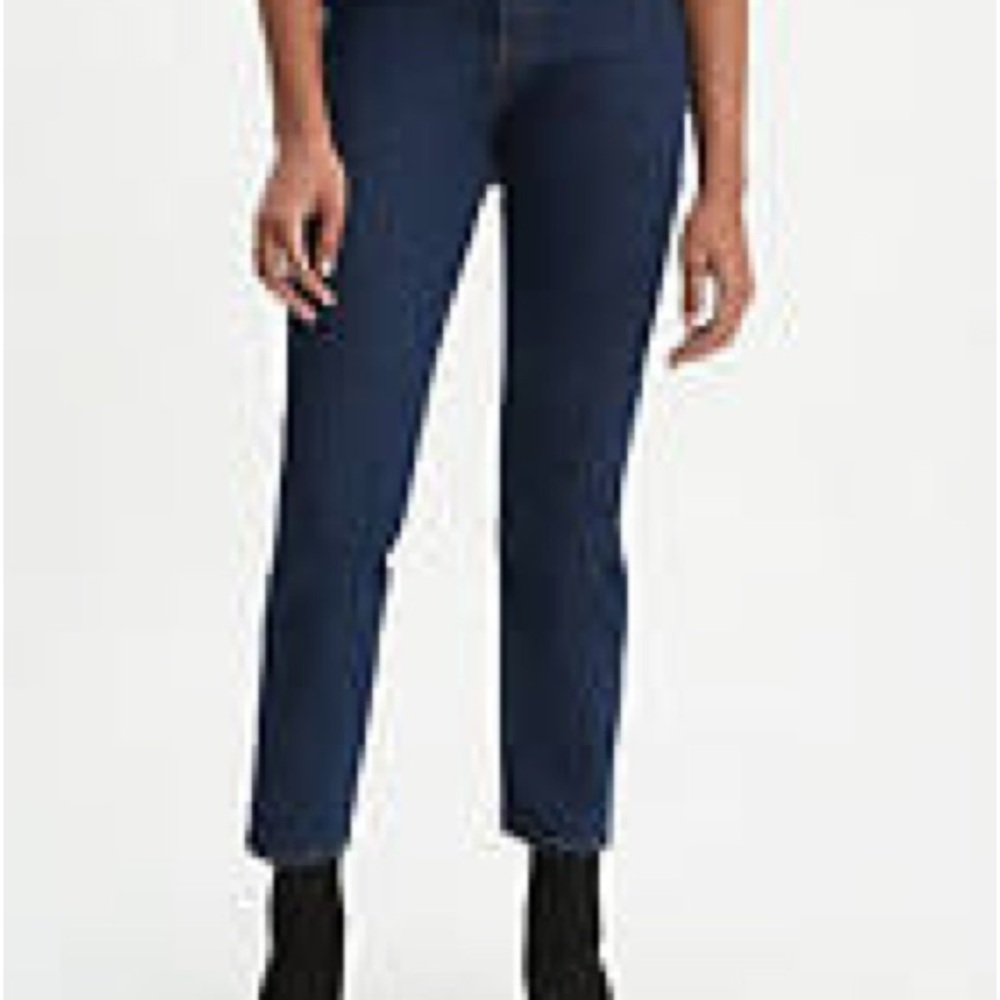 Levi's Wedgie Fit Straight Leg Jeans High-Rise Ankle Length - Something’s Cheeky